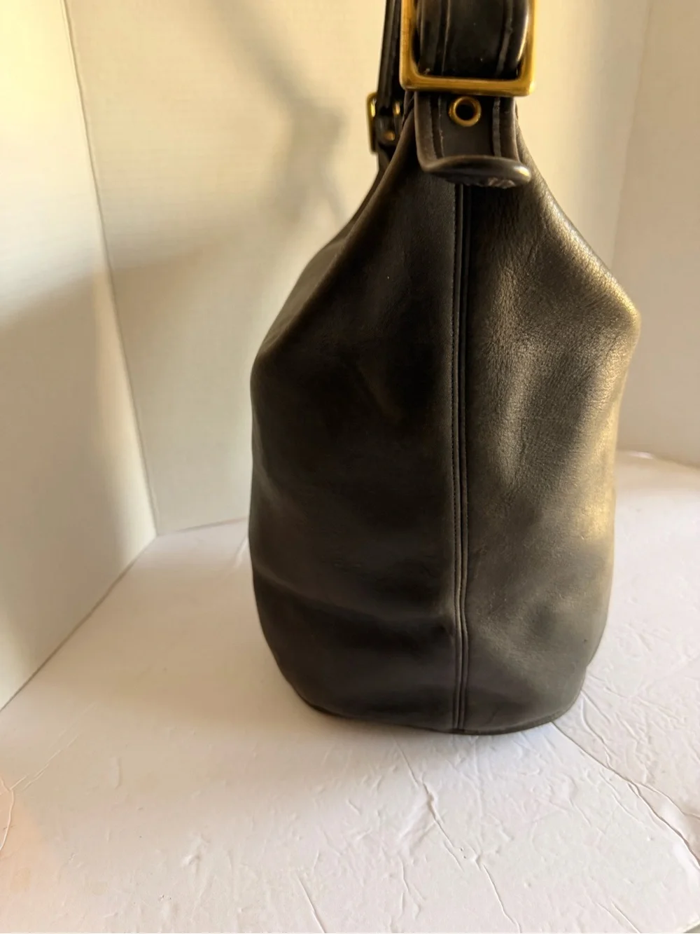 Coach Black Leather Shoulder Hobo Bag(rare)